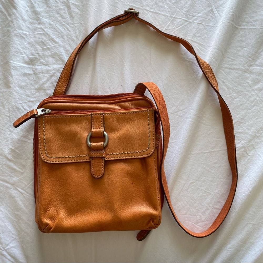 Fossil Leather Crossbody Bag
